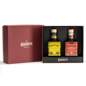 Kinkekomplekt Giusti balsamico 3 Gold Medals Cubic 250ml ja oliiviõli 250ml